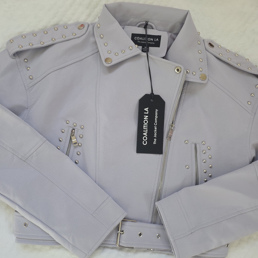 Women's Studded Light Purple Jacket